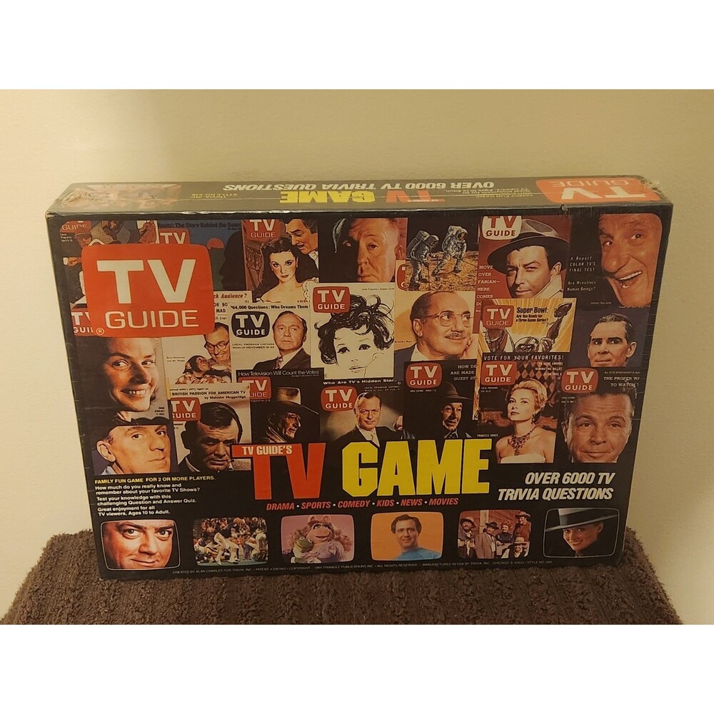 TV Guide's TV board game. New in factory wrap. Copyright 1984